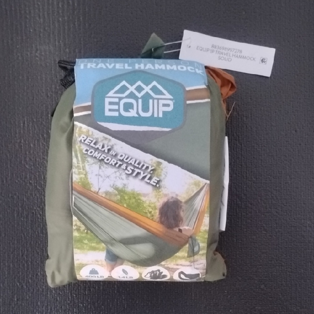 Equipe Sage and Rust Travel Hammock NWT